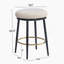 24.75'' Modern Counter Stools Set of 2,White Counter Stools with iron Frame,Sponge cushion,Footrest,suitable for Kitchen/Bedroom/Dining Room-192519986