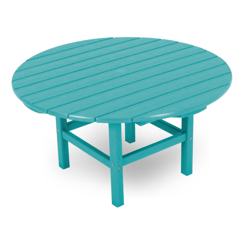 POLYWOOD Round 37" Conversation Table, Aruba