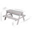Roba Deluxe 89cm x 85cm Solid Wood Rectangular Sand And Water Table-39359906