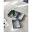 S / 3 plateaux gigognes décoratifs gris galvanisé