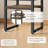 5 Pieces Dining Room Set 39.4" Round Dining Table Set for 4 Kitchen Table and Chairs