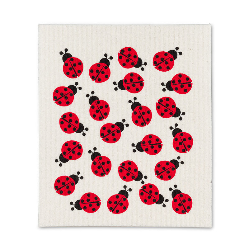 Set Of 2 Ladybugs Dishcloth