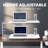 Adjustable Height Steel Standing Desk Converter