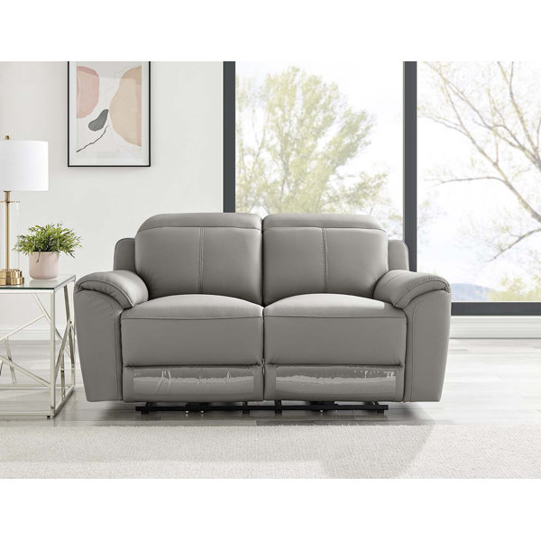 Ebern Designs Luvern 2 Seater Upholstered Electric Reclining Sofa ...