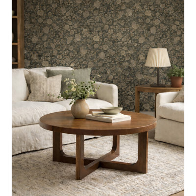 Handmade Solid Wood Round Coffee Table