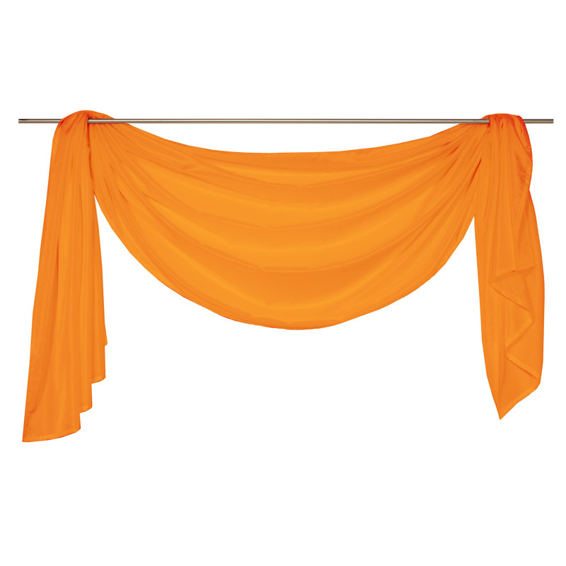 Farsund Semi Sheer Single Panel, 135cm H x 500cm W, Orange