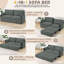 2 Seater Fabric Sofa Bed-1865990023