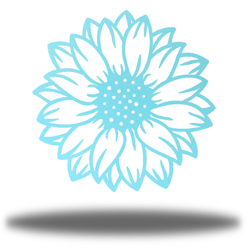 Décoration murale tournesol Nanke, Écume de mer, H 24 po x l 24 po x P 0,0125 po