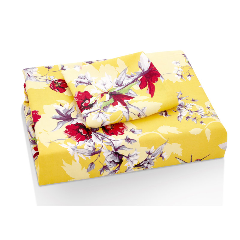 Floral Duvet Cover, California King Duvet Cover + 2 Pillow Cases