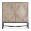 Chiseling Solid Wood Accent Cabinet