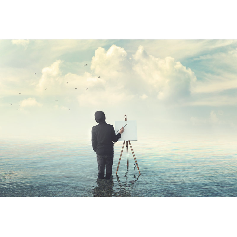 A Painter by Francescoch - Wrapped Canvas Print, 30cm H x 46cm W x 3.8cm D