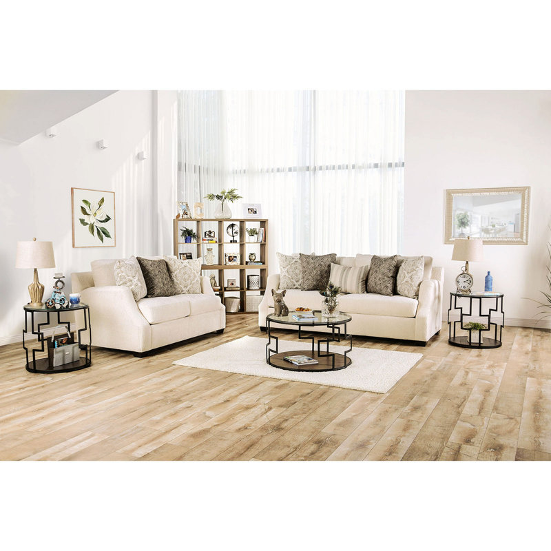 Maxuel Fabric 64'' Reception Loveseat