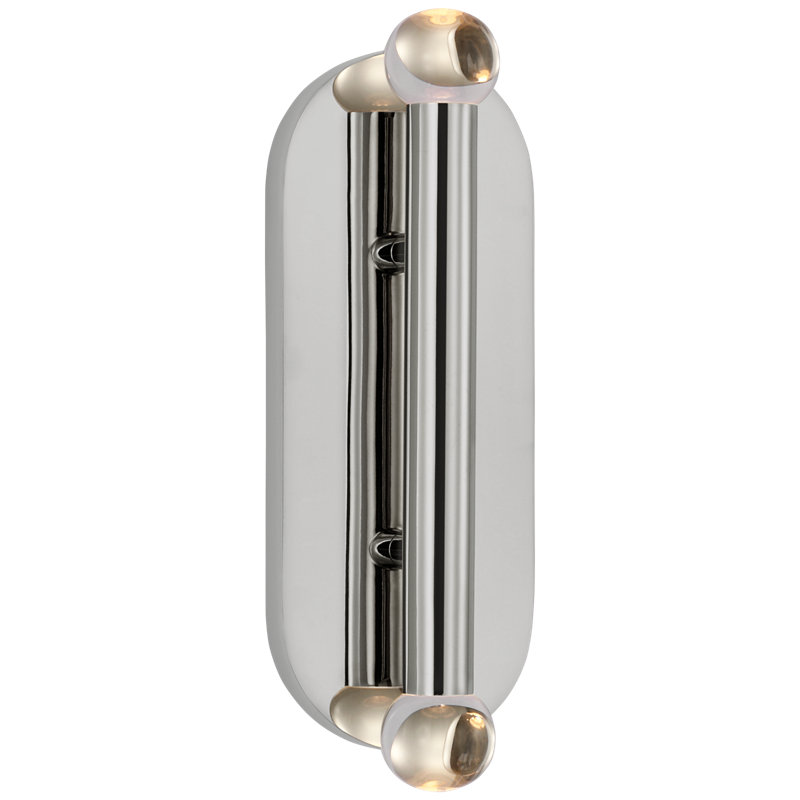 Rousseau 2 - Light LED Bath Bar, Polished Nickel