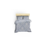 Spark Blue/White Satin 200 TC Reversible