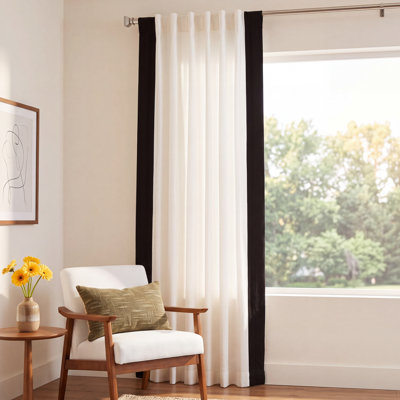 Limone Printed Cotton Curtain Panel
