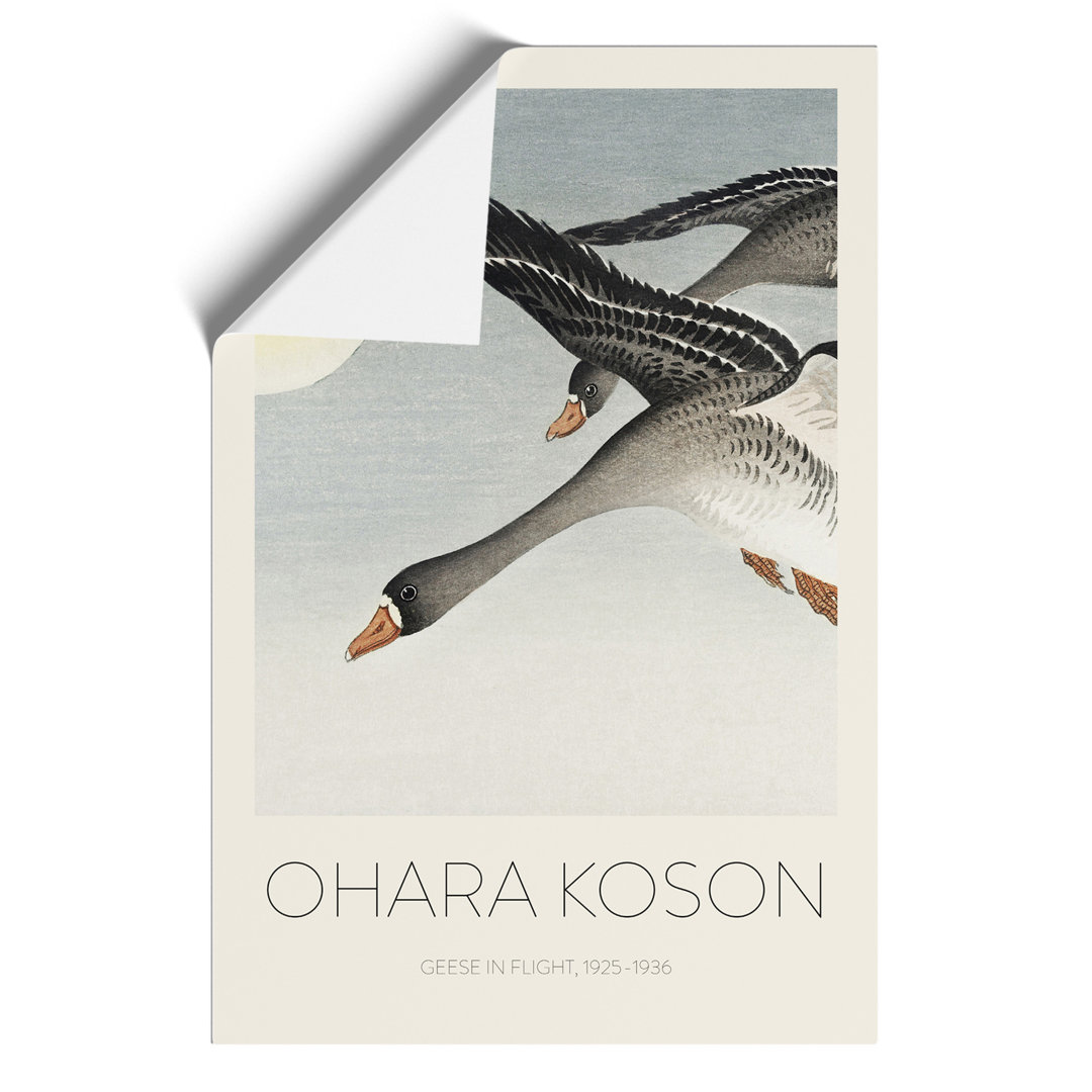 Geese in Flight Print by Ohara Koson - Frameless Print