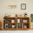 59-Inch Wavy Sideboard With Curved Design, 4-Door Storage Cabinet For Kitchen, Bedroom, And Living Room, Durable And Stylish-1772434581