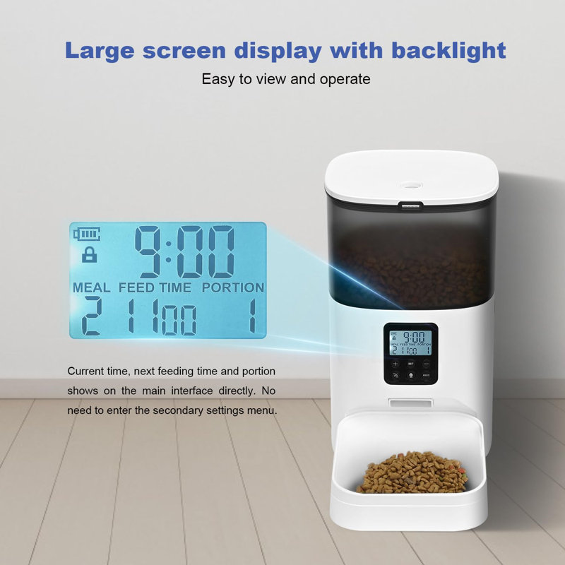 Distributeur automatique de nourriture pour chat 4L
