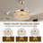 48" Dimmable Crystal Ceiling Fan With Led Lights And Remote Control-88080385