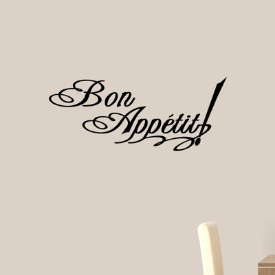 Décalcomanie murale bon appetit