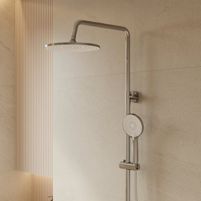 3-Function Shower System with 253 mm Rain Shower, Chrome