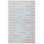 Tapis bleu / naturel en laine, en jute et en coton tissé à la main Amauria-757012278