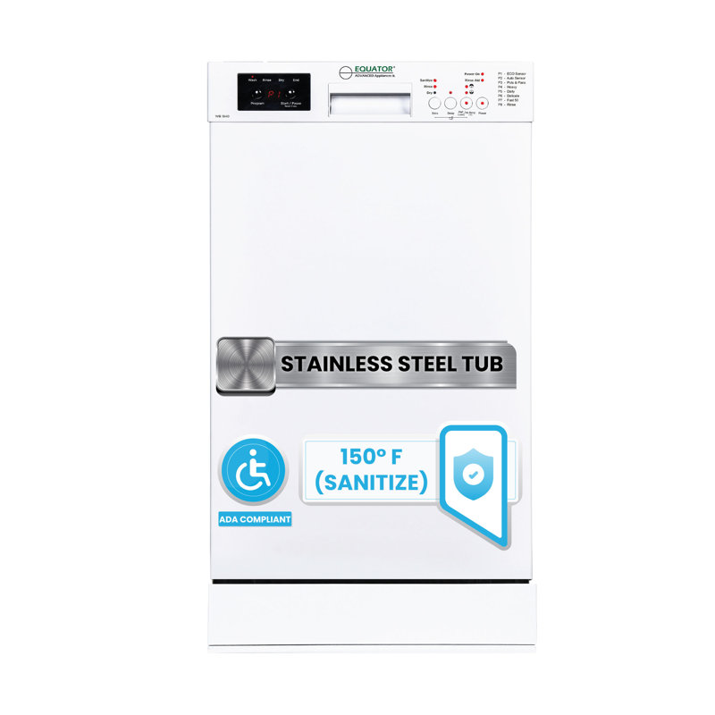 Lave-vaisselle 18 po 10 places E-star Ada + 3/4 Hp, Noir, noir, noir, noir