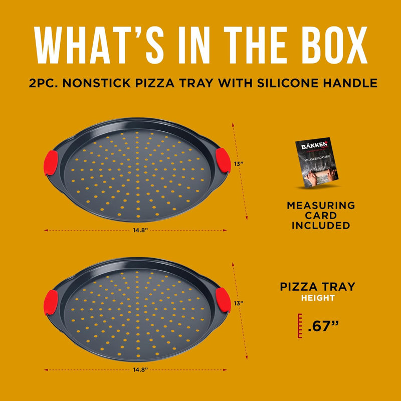 Lifemaster Non-Stick Steel Pizza Pan