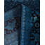 Tapis unique noué à la main Fine Vibrance - bleu, 8 pi 10 po x 12 pi 4 po