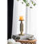 Porte-bougie antique en or