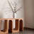 Medieval-style wooden console table