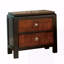 Table de chevet 1pc uniquement Table de chevet transitionnelle en bois massif 2 tiroirs