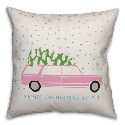  Housse de coussin Christmas Station Wagon