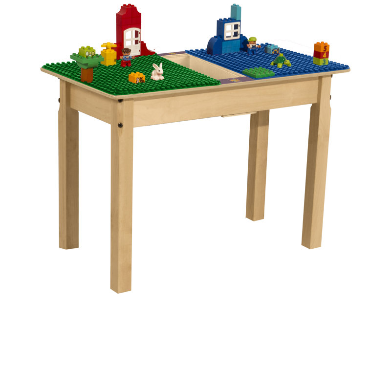 Table de jeu Time-2-Play, Bleu et vert, H 18,5 po x L 35 po x l 15,5 po