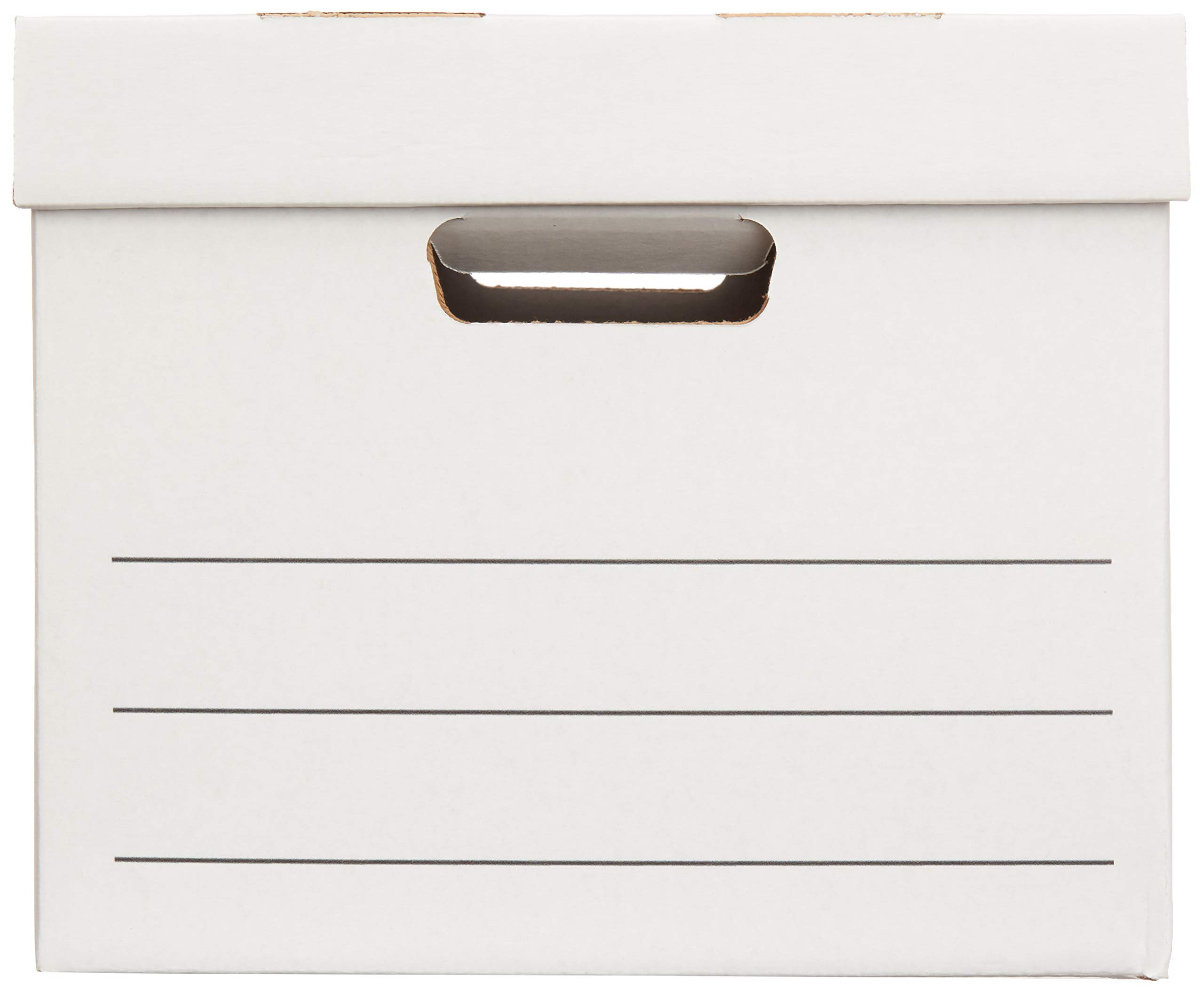 Hokku Designs Basic Medium-Sized Storage/File Box With Lid And Handle ...