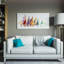 « arc-en-ciel afloat », impression sur toile