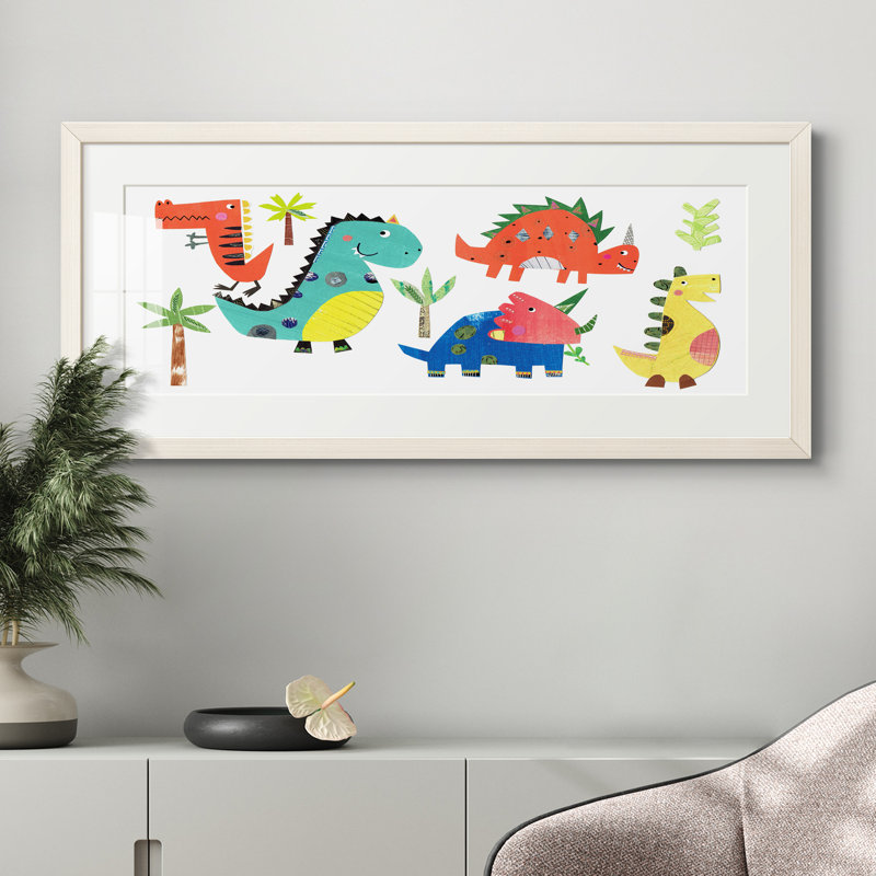 Peinture sur papier encadrée