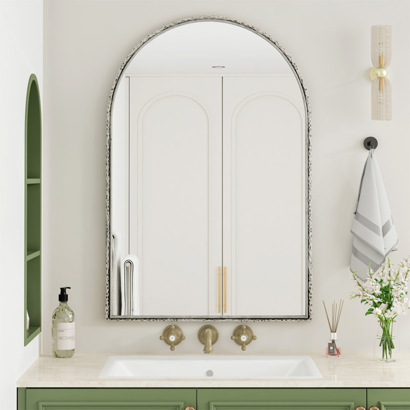 Miroir arqué (miroir inclus seulement), Argent argent