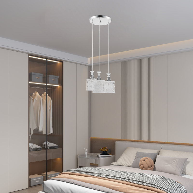 Luminaire suspendu cylindrique moderne à 3 lumières Enyeart