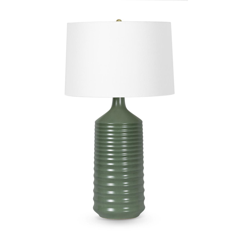 Lampe de table en céramique Temperance (olive)
