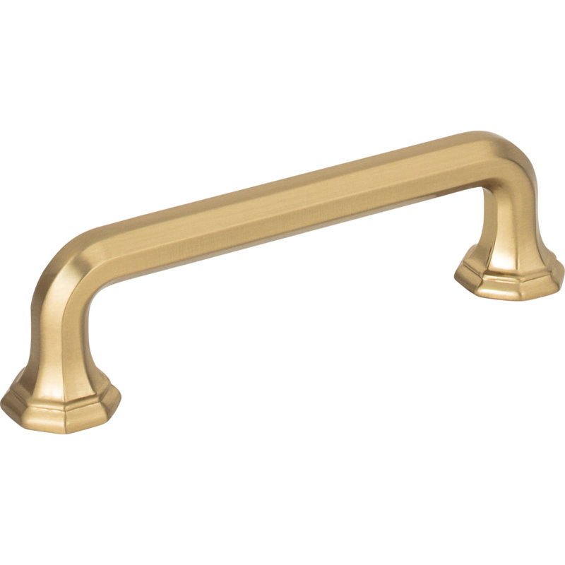Round 3 Point Bar Pull, Warm Brass, 3 3/4"