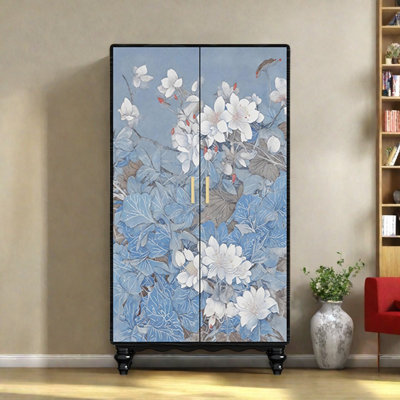 Modern Double Door Bedroom Wardrobe by Canora Grey