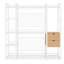 Armoire ouverte avec tiroirs et solution de rangement moderne pour chambre à coucher-1036342557
