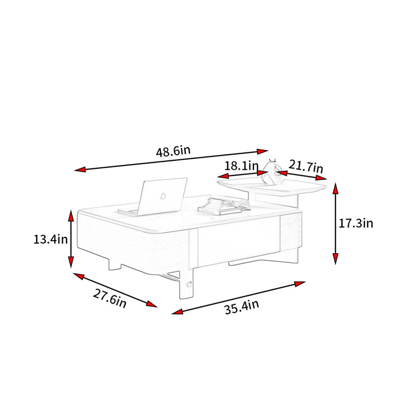 Modern Minimalist Style Coffee Table