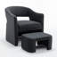 Fauteuil demi-tonneau avec repose-pieds Kyah-220945855