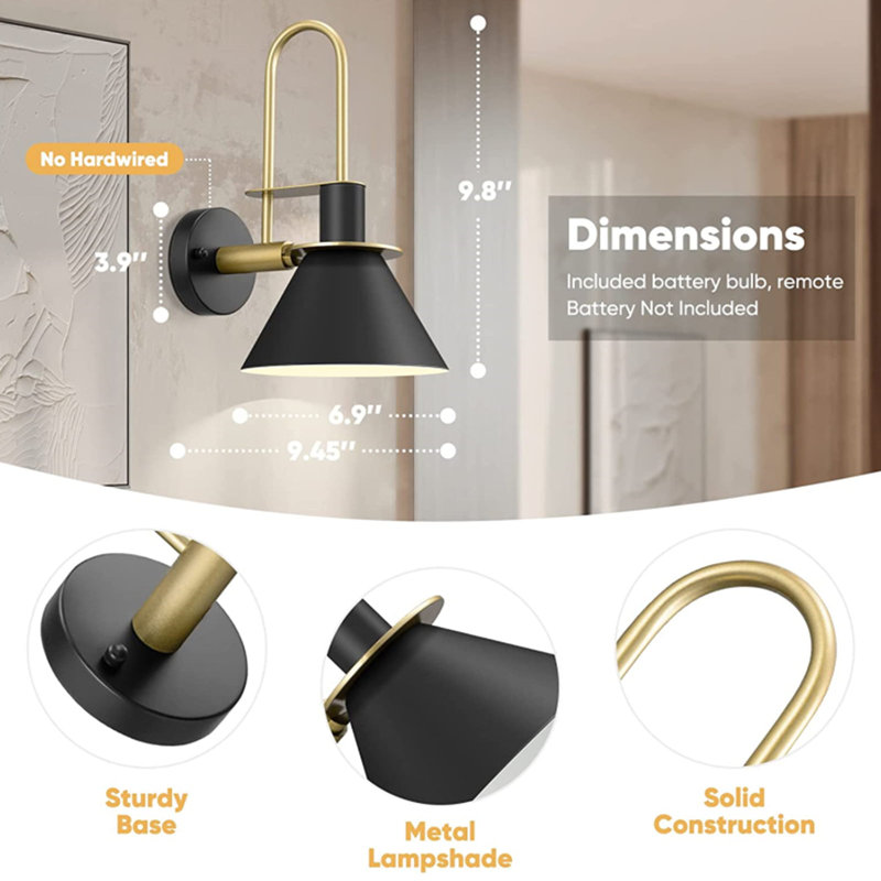 Macallan Iron Metal 2 LED lights Wall Sconces