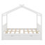 Lit plateforme en bois avec tête de lit et pied de lit House House-1957675231