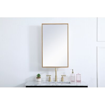 Wade Logan® Clapp W 28'' H Surface Framed Medicine Cabinet with Mirror ...