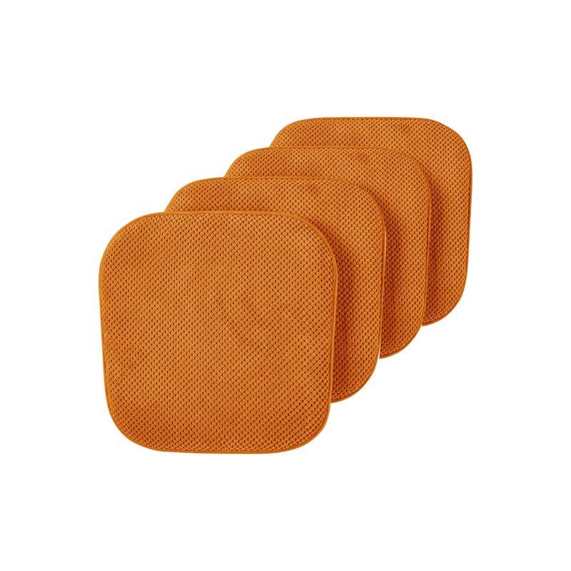 Outdoor 1.5'' Dining Chair Chair Pad, Pumpkin Spice