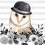 Owl detective - 36"x36" Framed canvas